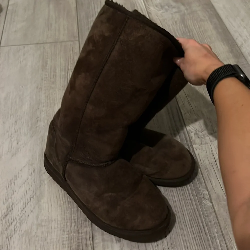 Ugg Classic Tall Boots Chocolate Brown 8 - Picture 4 of 14